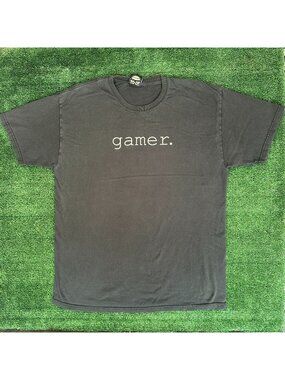 Vintage Y2K Jinx Gamer T-Shirt Sun Faded 2000s Geek Nerd Video Games